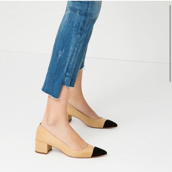 ZARA Colorblock Mid-heel Pointed Pumps - Picture 2 of 6